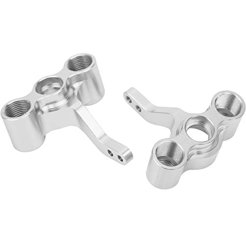 Drfeify Mode Aluminiumlegierung Vordere Lenkknöchel für HSP RC -Auto, Brilliant Farben RC Frontlenkknöchel für 1/10 Auto, 2pcs Accessoires (Silver) von Drfeify