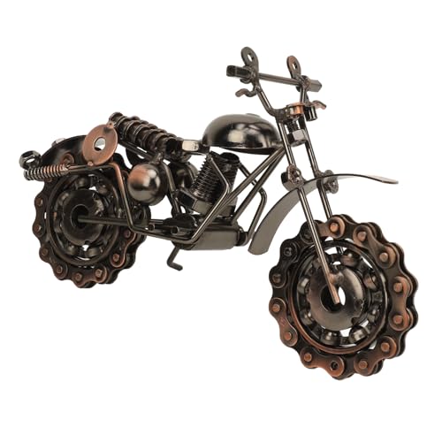 Drfeify Motorrad-Skulptur, Langlebiges Motorrad-Spielzeugmodell mit Metallischer Antik-Textur für Kinderdekoration von Drfeify