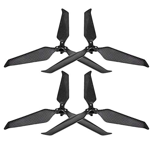 Drfeify Propellerblätter für DJI, Kohlefaser Schnellspanner 8743 3-Blatt-Propeller mit Geräuschunterdrückung Wind Instrument für DJI Mavic 2 Pro/Zoom von Drfeify