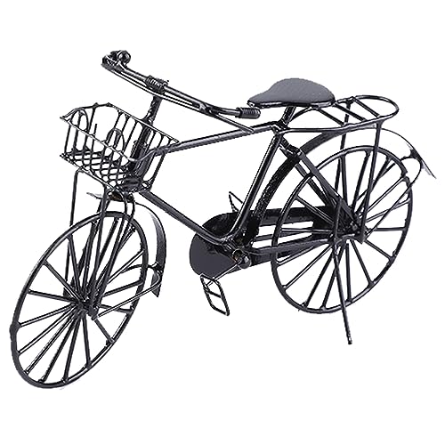 Drfeify Puppenhaus-Fahrrad, 1:12 Miniatur-Metallfahrrad, Fahrrad, Puppenhaus, Puppenhaus von Drfeify