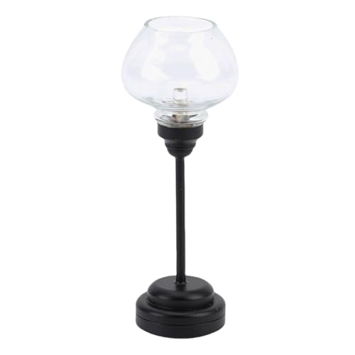 Drfeify Puppenhauslichter, Miniaturrealistische Deckenleuchte mit Einschalter für 1:12 Puppenhausdekoration (Black) von Drfeify