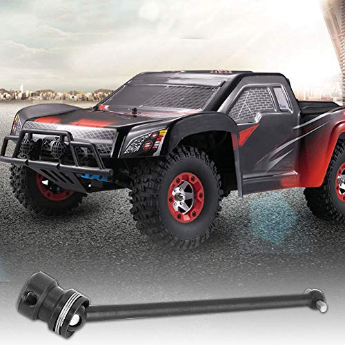 Drfeify Qualitätsqualitat Mitte Getriebeachse Weichwinkel für Wltoys 1/12 12423 Auto Silber Farbe RC (Schwarz 0083bl) von Drfeify