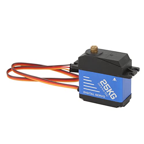 Drfeify RC 25 Kg Metal Gear Servo - Schnelles Ansprechen, Gut Ausgestattet mit Hochauflösender Digitaler Chip, Geeignet für 1/8 1/10 Fernbedienungsauto, Schiff [Blue] von Drfeify
