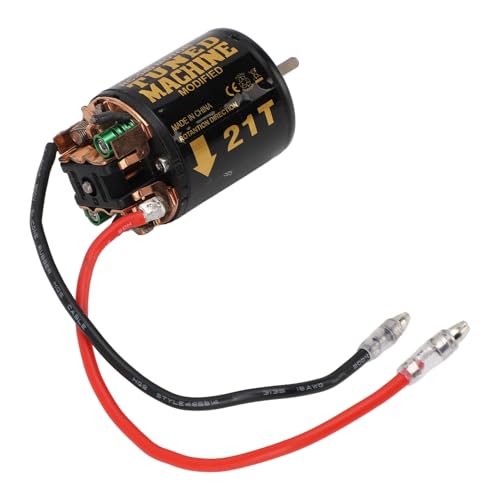 Drfeify RC -Auto 540 Gebürstetem Motor, Kupfereisen RC Gebürstetem Motor mit Kühlkörper für 1/10 RC Crawler Car (21T) von Drfeify