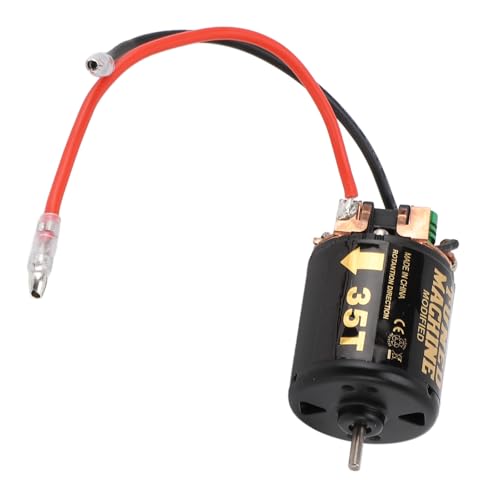Drfeify RC -Auto 540 Gebürstetem Motor, Kupfereisen RC Gebürstetem Motor mit Kühlkörper für 1/10 RC Crawler Car (35T) von Drfeify