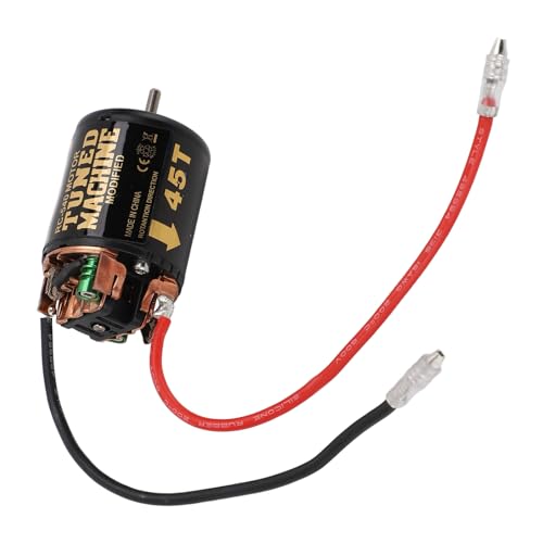 Drfeify RC -Auto 540 Gebürstetem Motor, Kupfereisen RC Gebürstetem Motor mit Kühlkörper für 1/10 RC Crawler Car (45T) von Drfeify