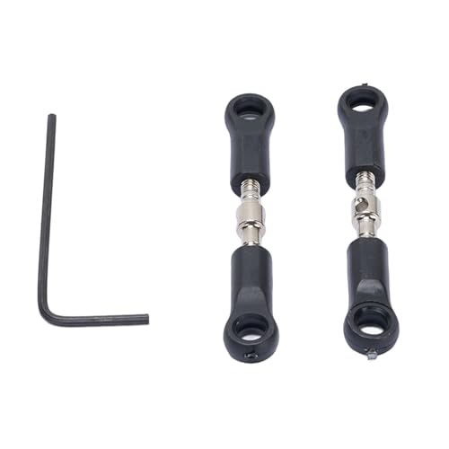 Drfeify RC-Auto-Lenkstange, Verstellbare Metall-Palstic-Lenk Gestänge für 16101-16201PRO RC-Autos von Drfeify