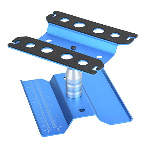 Drfeify RC Auto Reparaturstation Montageplattform Arbeitsstand für 1/8 1/10 RC Modellauto(Blau) von Drfeify