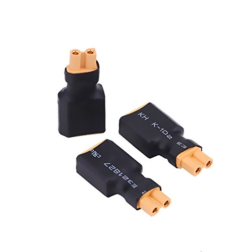 Drfeify RC Batterie Adapter, XT30 Stecker auf XT60 2 Typen 5 Stück/Set(XT30 Female zu XT60 Male) Curios for Display Artifacts von Drfeify