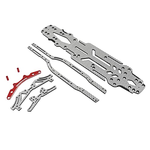 Drfeify RC -Car Carbonfaser Aluminiumfaser Hochpräzisions -Fahrwerks Federungskit für MST FXX 2.0s 1/10 Driftauto für Fans Enthusiasten (Silbernes SSG) von Drfeify