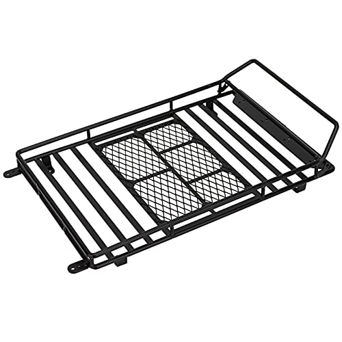 Drfeify RC Car Dach Rack Gepäckträgerschale für -4/SCX10 Langlebiger und Leichtes Dachregal mit LED Zum Verleihen des RC-Autobetriebs für RC-Enthusiasten (Keine Lichter) von Drfeify