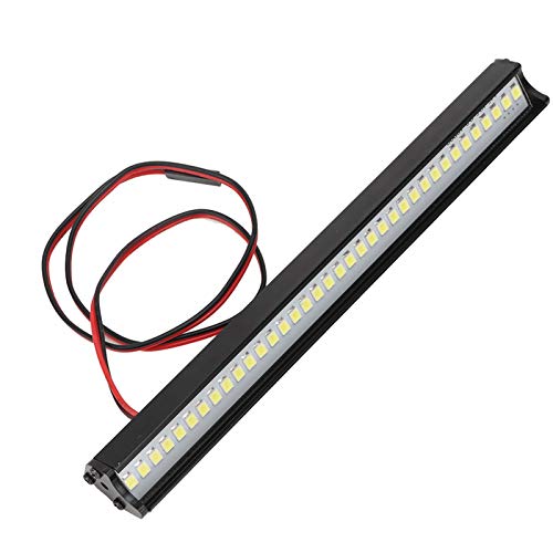 Drfeify RC Car Dach Rack Gepäckträgerschale für -4/SCX10 Langlebiger und Leichtes Dachregal mit LED Zum Verleihen des RC-Autobetriebs für RC-Enthusiasten (Mit Scheinwerfern) von Drfeify