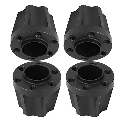 Drfeify RC Car Wheel Hubs, schwarz 4-teilig RC Car Wheel Sechskantnaben 1,9 Zoll 2,2 Zoll Radadapter Verfügbar für SCX10 1/10 RC Crawler(20mm), Zubehör für Modellautos von Drfeify