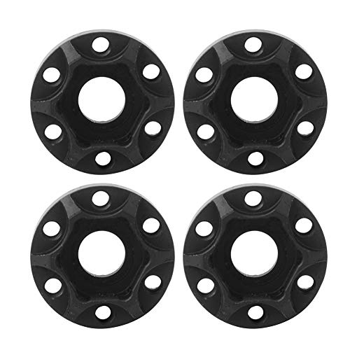 Drfeify RC Car Wheel Hubs, schwarz 4-teilig RC Car Wheel Sechskantnaben 1,9 Zoll 2,2 Zoll Radadapter Verfügbar Playing Accessories für SCX10 1/10 RC Crawler(8mm) von Drfeify