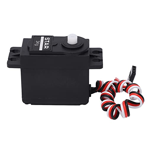 Drfeify RC Digitales Servo für Bonzai, 3 Kg Motor, Lenkungsausrüstung mit Niedrigem Geräusch für 1/16 RC -Auto, Schwarz, Schwarz Drfeify RC Digitales Servo für Bonzai, 3 Kg Motor, Lenkungsausrüstung mit Niedrigem Geräusch für 1/16 RC -Auto, Schwarz, Schwarz von Drfeify
