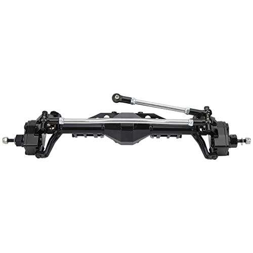 Drfeify RC -Lenkstange Vorderer Achsen Aluminiumlegierung für Axiale Capra 1.9 UTB Praktische und Coole Ergänzung für Fernbedienungs -Crawler Enthusiasten (Black) von Drfeify