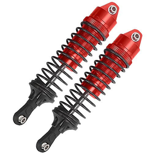 Drfeify RC -Metall -Stoßdämpfer Dämpfer für Slash RC Autos, Zerlegen, 2pcs für Hobbyisten (Rot) von Drfeify