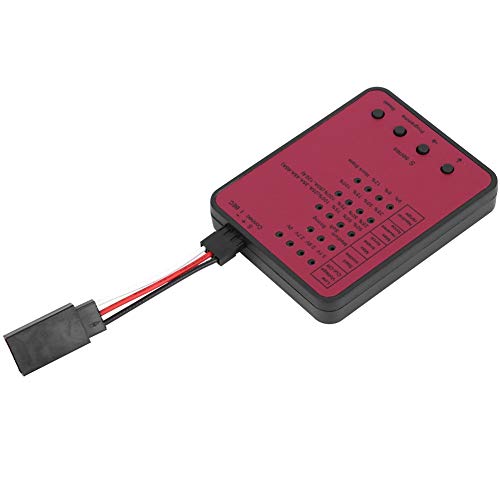 Drfeify RC-Programmierkarte, 1/10 elektronischer Geschwindigkeitsregler Programmierer RC-Auto-Fernbedienungszubehör Geeignet für über 8 Jahre 9 (rot), Zubehör für Modellautos von Drfeify