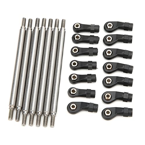 Drfeify RC Rod Link Linkage, RC Metaledelstahl Chassis Link Spurstangen Set vor Vorne Hinken Metall Lenkung Servo für Redcat Gen8 Auto Upgrade Teile Automodell Spielzugug Drfeify RC Rod Link Linkage, RC Metaledelstahl Chassis Link Spurstangen Set vor Vorne Hinken Metall Lenkung Servo für Redcat Gen8 Auto Upgrade Teile Automodell Spielzugug von Drfeify