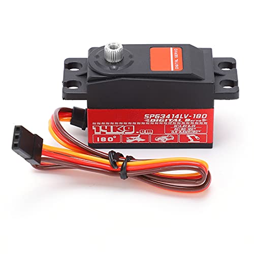 Drfeify RC -Servo -Motor 14 Kg Hochmoment Metall Zahnrad Servo für 1/10 Fernbedienungsauto und Feste Flügelflugzeuge mit Reibungsloser Start Langzeitlebensdauer Easy Installation von Drfeify