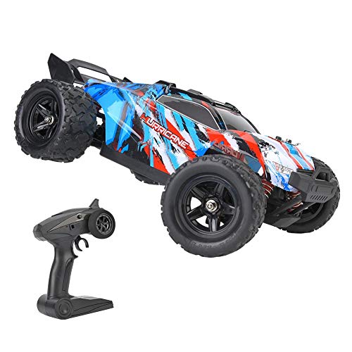 Drfeify Rc Ferngesteuertes Auto, 2,4 Ghz RC Geländewagen Spielzeug Für Kinder Und Erwachsene, Hoch Geschwindigkeit RC Auto Modell Spielzeug 1/18 RC Auto(Blau), Automodellmaschine von Drfeify