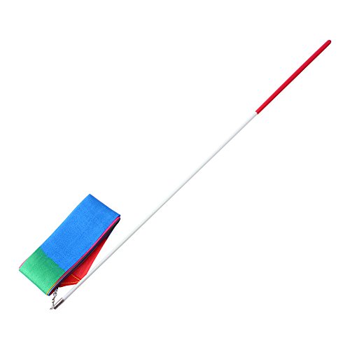 Drfeify Rhythmische Gymnastik Ribbon Charming Decoration Festival Bunte Streamer Rod Easy Erwerb und Lernen Sie für Zirkusfähigkeiten von Drfeify