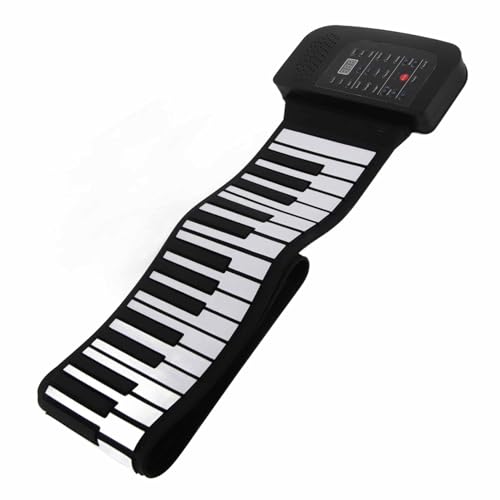 Drfeify Roll-up-Klavier-Tastatur 88 Tasten mit Touch Function Control Panel, Leichtes Handroll-Klavier für Reise/Leistung (88 Schlüssel in Englisch) von Drfeify