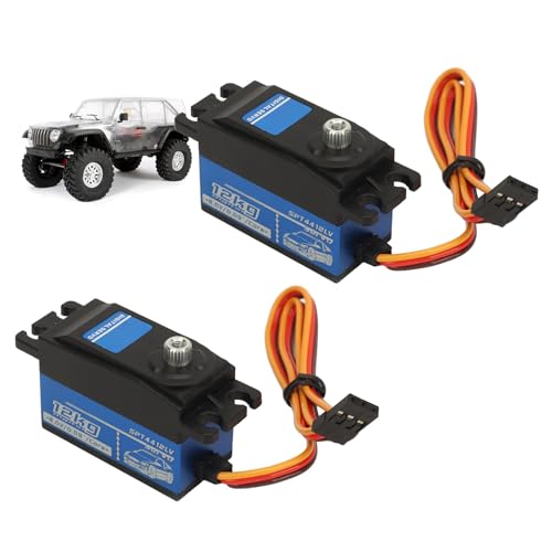 Drfeify SPT 4412LV Digitalservo, Blau, 12 Kg Schweres Metall-Digitalservo mit Servoarm, Hohe Empfindlichkeit, Anti-Interferenz-Fähigkeit für 1/10 RC-Autos, Boote Drfeify SPT 4412LV Digitalservo, Blau, 12 Kg Schweres Metall-Digitalservo mit Servoarm, Hohe Empfindlichkeit, Anti-Interferenz-Fähigkeit für 1/10 RC-Autos, Boote von Drfeify