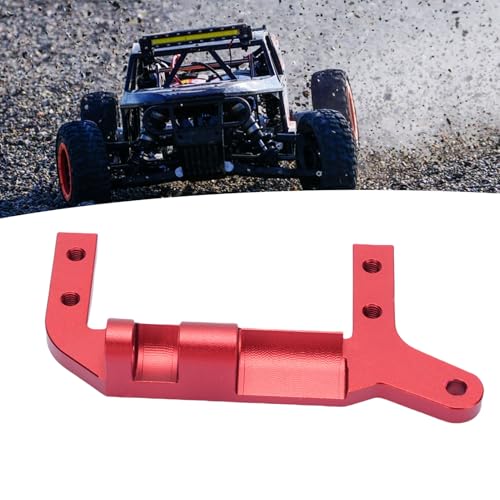 Drfeify Servo auf der Achshalterung für 1/10 RC -Auto, CNC Bearbeitete 4 -Link -Suspension, Aluminium mit Hoher Festigkeit, Anodiertes Finish, kein Chassis -Mod (Rot) von Drfeify