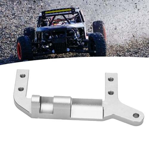 Drfeify Servo auf der Achshalterung für 1/10 RC -Auto, CNC Bearbeitete 4 -Link -Suspension, Aluminium mit Hoher Festigkeit, Anodiertes Finish, kein Chassis -Mod (Silver) von Drfeify