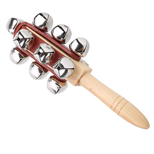 Drfeify Sleigh Bell Stick Leichtes Jingles Spielzeug Musikinstrument für Kinder Partytanzen Drfeify Sleigh Bell Stick Leichtes Jingles Spielzeug Musikinstrument für Kinder Partytanzen von Drfeify