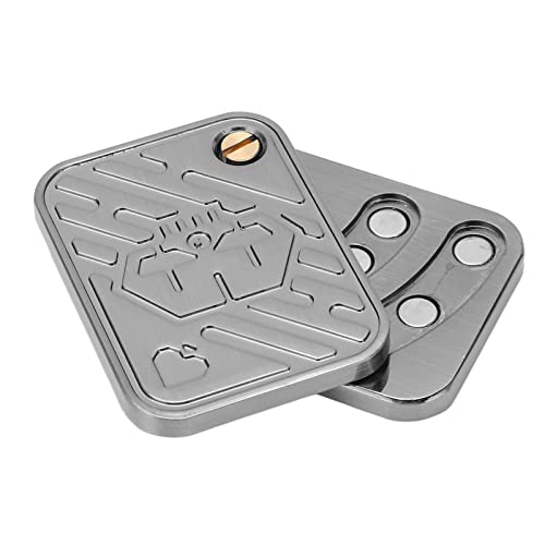 Drfeify Stressabbau EDC Magnetischer Schubabrutsche Magnetischer Finger, Langlebiges Zinklegungsmaterial, Perfekte Option - Silber von Drfeify