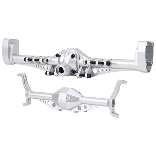 Drfeify Vordere Hinterachergehäuse für 1/10 RC -Auto, Garantiert die Ursprünglichen Spezifikationen, Ideale Upgrade für Capra 1.9 UTB RC -Autobesitzer (Silver) von Drfeify
