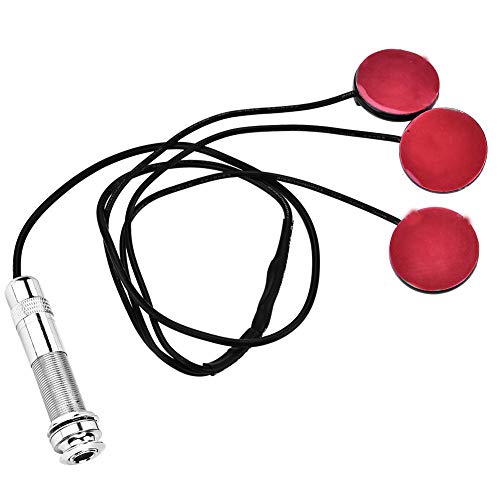 Drfeify Wandler-Tonabnehmer, Selbstklebender Piezo-Wandler-Mikrofon-Tonabnehmer Gitarren-Ukulele-Violinen-Teil Playing Accessories Musical Instrument Accessories von Drfeify