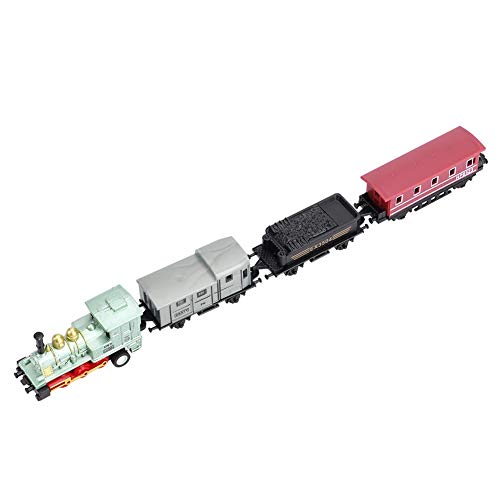 Drfeify Zuug-Kinderspielegug, 11, 2 X 2, 7 X 22 cm, Vier Verschidene Formen, Klassischen Zug-Rückziehspielgeus Legierertem Kunstoff (ROT (Green) von Drfeify