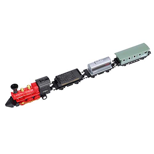 Drfeify Zuug-Kinderspielegug, 11, 2 X 2, 7 X 22 cm, Vier Verschidene Formen, Klassischen Zug-Rückziehspielgeus Legierertem Kunstoff (ROT (Rot) von Drfeify
