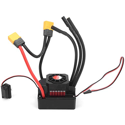 Elektrischer Drehzahlregler, Sensorloser und Bürstenloser Motor 150A Wasserdichter Regler mit XT60-Stecker 1/10 1/8 RC Guojiajia Toy Toy for Children Elektrischer Drehzahlregler, Sensorloser und Bürstenloser Motor 150A Wasserdichter Regler mit XT60-Stecker 1/10 1/8 RC Guojiajia Toy Toy for Children von Drfeify