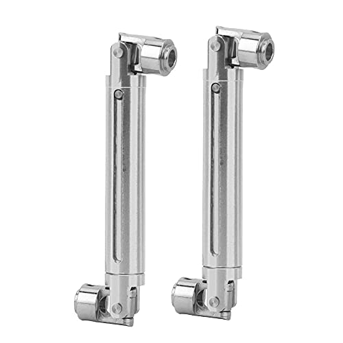 Full Telescopic Alloy Drive-Well-Kit für RGT 86100 RC Crawler, Leicht zu Installierende Getriebewelle für RC-Autoventilatoren (Silver) von Drfeify