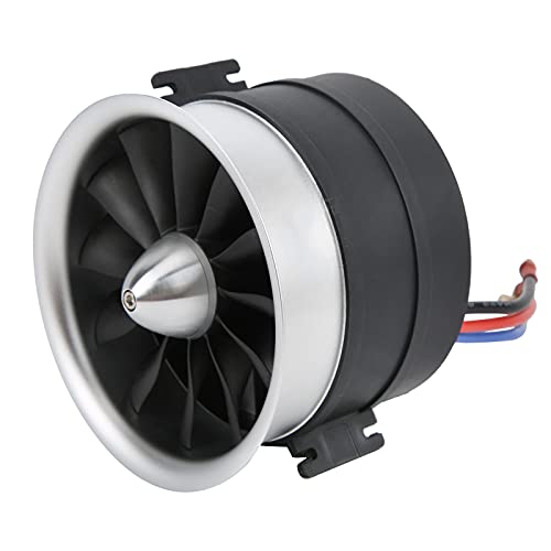 RC Ducted Fan, RC 90mm S-EDF Elektrischer Ducted Fan Semimetallic 12 Flügel mit Motor Dolls and Stuffed Toys für RC Flugzeug Toy for Children RC Ducted Fan, RC 90mm S-EDF Elektrischer Ducted Fan Semimetallic 12 Flügel mit Motor Dolls and Stuffed Toys für RC Flugzeug Toy for Children von Drfeify