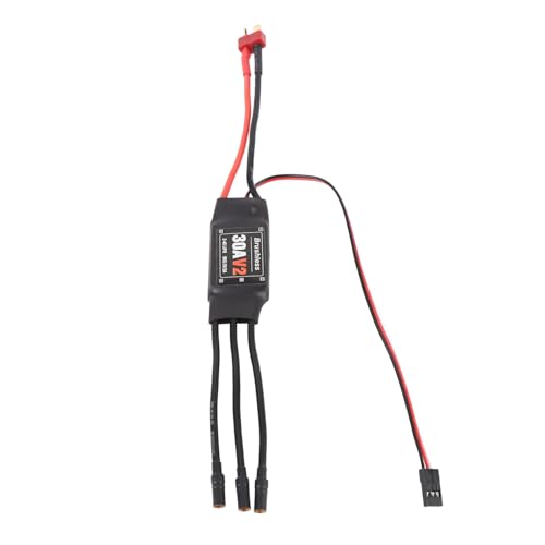 RC Flugzeug Bürstenloser ESC, 30A RC -Drohne Hubschrauber ESC 30A V2 Elektronischer Geschwindigkeitsregler für Multi -Achsen -Drohnen von Drfeify