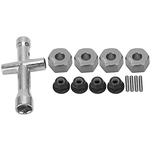 RC Rad Hex Adapter Set, 12mm Rad Hex Naben Adapter 7mm Dick M4 Flansch Kontermuttern Kreuzschlüssel Set Kompatibel mit Car Model Parts Model Toy RC Rad Hex Adapter Set, 12mm Rad Hex Naben Adapter 7mm Dick M4 Flansch Kontermuttern Kreuzschlüssel Set Kompatibel mit Car Model Parts Model Toy von Drfeify