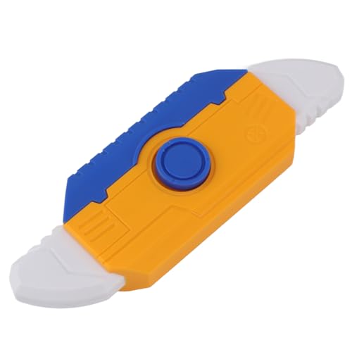 Schwerkraftmesser-Spielzeug, Einziehbare 3D-Schwerkraftmesser mit Zwei Köpfen und LED-Licht für Reisen und Zuhause (Orange/Blau) von Drfeify