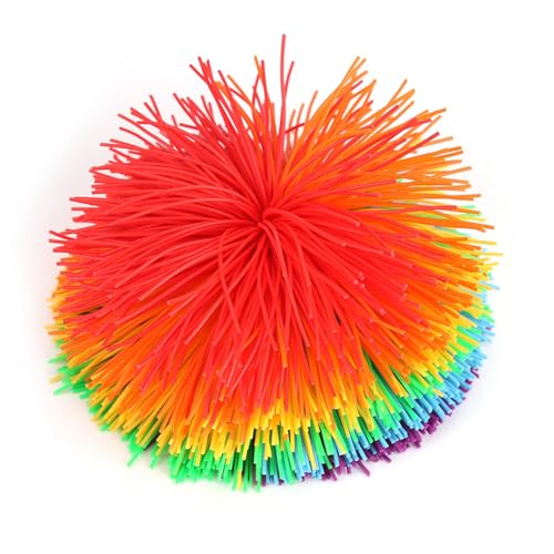 Sinnorischer Spielzeugball Farbiger Regenbogen Silikon Zur Linderung von Stress - Premium -Material - Geeignet für Erwachsene und Geeignet von Drfeify