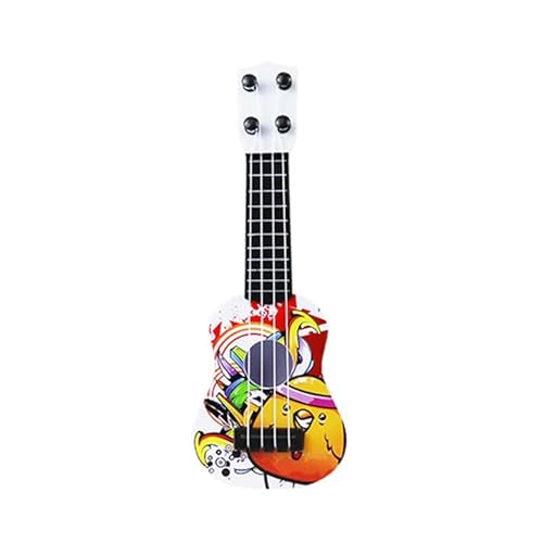 DriKou Children Gitarrenspielzeug, Inch Classical Gitarre Musical Toy Playable Simulation Plastik für Kleinkind Kinder Jungen Mädchen Anfänger (with Graffiti) von DriKou