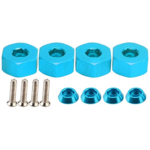 DriKou Hex Combiner, 4pcs 5 mm bis 12 mm Kombinationsrad -Hub -Hex -Adapter -Zubehör für WPL D12 1/10 RC -LKWs (Blue B) von DriKou