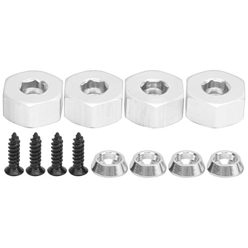 DriKou Hex Combiner, 4pcs 5 mm bis 12 mm Kombinationsrad -Hub -Hex -Adapter -Zubehör für WPL D12 1/10 RC -LKWs (Silver S) von DriKou