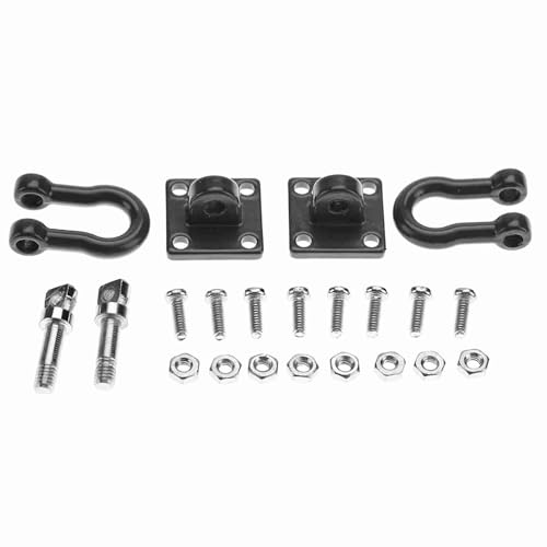 DriKou RC Lock Catch, 4pcs Lock Catch für RC Climbing Crawler Car Assemble Teile für Axial für CC01 für D90 für D110 für TF2 (Black) von DriKou