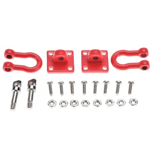 DriKou RC Lock Catch, 4pcs Lock Catch für RC Climbing Crawler Car Assemble Teile für Axial für CC01 für D90 für D110 für TF2 (Red) von DriKou