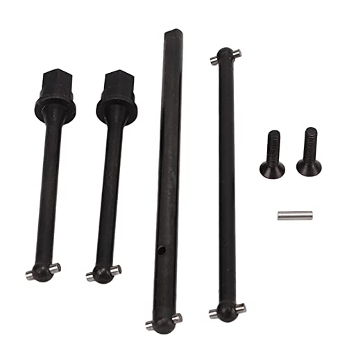 DriKou RC Middle Heck -Antriebswelle, Metallstahl -Upgrade Teil hoher Tragekapazität Effizienter Antriebsstrang Ersatzteile für die Kraft für axiale Yeti Jr 1/18 RC -Auto (Schwarz) von DriKou