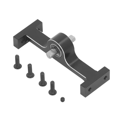 DriKou Transfer Case Getriebegetriebe, Übertragungskoffer -Baugruppe 70 -mm -Aluminium -Legierungsübertragung mit D -Formwelle für 1/10 RC Crawler -Upgrade -Teile (Black) von DriKou